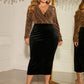 PLUS SIZE SURPLICE DRESS Wäre Rare Trend