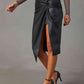 Twist Detail High Waist Skirt Wäre Rare Trend