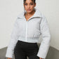 CROPPED HOUNDSTOOTH ZIP-UP JACKET Wäre Rare Trend