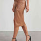 Twist Detail High Waist Skirt Wäre Rare Trend