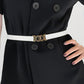 Alloy Buckle PU Belt Wäre Rare Trend