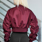 Zip-Up Ruched Cropped Jacket Wäre Rare Trend