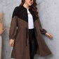 Two-Tone Dropped Shoulder Trench Coat Wäre Rare Trend
