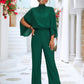 MOCK NECK SPLIT SLEEVE JUMPSUIT Wäre Rare Trend
