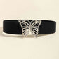 Butterfly Alloy Buckle Elastic Belt Wäre Rare Trend