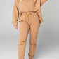 Distressed Sweatshirt and Joggers Set Wäre Rare Trend