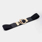 Circle Shape Buckle Zinc Alloy Buckle PU Leather Belt Wäre Rare Trend