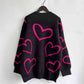 HEART PATTERN SWEATER Wäre Rare Trend