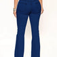 Striped Raw Hem Jeans Wäre Rare