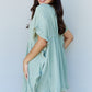 Ruffle Hem Dress with Drawstring Wäre Rare