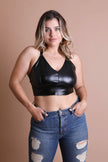 PLUS FAUX LEATHER BRALETTE Leto Accessories