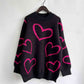 HEART PATTERN SWEATER Wäre Rare Trend