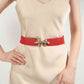Alloy Buckle Elastic Belt Wäre Rare Trend