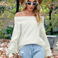Off-Shoulder  Dropped Shoulder  Sweater Wäre Rare Trend