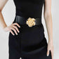 Flower Alloy Buckle Elastic Belt Wäre Rare Trend