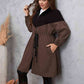 Two-Tone Dropped Shoulder Trench Coat Wäre Rare Trend
