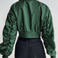 Zip-Up Ruched Cropped Jacket Wäre Rare Trend