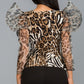 Animal Print Puff Sleeve Top - Wäre Rare