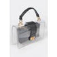 Faux Leather Transparent Crossbody Bag - Wäre Rare