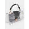 Faux Leather Transparent Crossbody Bag - Wäre Rare