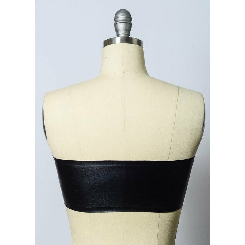 Faux Leather Bandeau - Wäre Rare