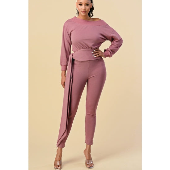 French Terry One Shoulder Set - Wäre Rare