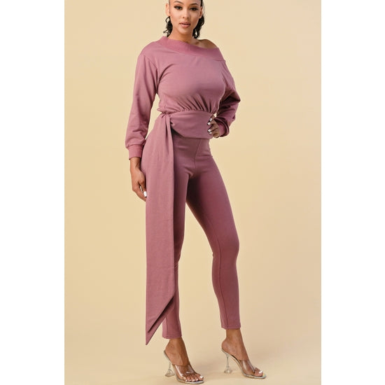 French Terry One Shoulder Set - Wäre Rare