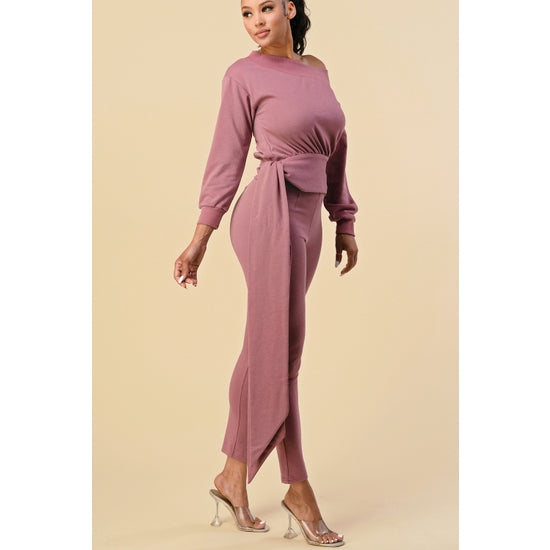 French Terry One Shoulder Set - Wäre Rare