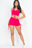 Ruched Side Shorts Set - Wäre Rare