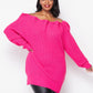 Offshoulder Knit Long Sweater - Wäre Rare