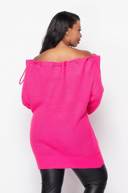 Offshoulder Knit Long Sweater - Wäre Rare
