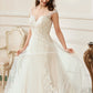 Illusion A-Line Scoop Neckline Lace Bridal Gown - Wäre Rare