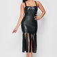 Kelsey Leather Fringe Dress - Wäre Rare