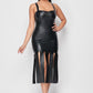 Kelsey Leather Fringe Dress - Wäre Rare
