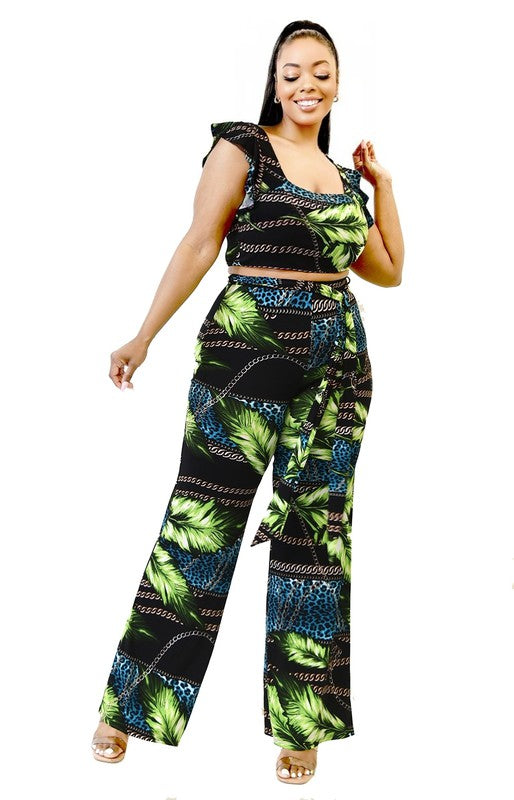 Leaf & Chain Pants Set - Wäre Rare