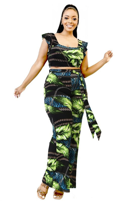 Leaf & Chain Pants Set - Wäre Rare