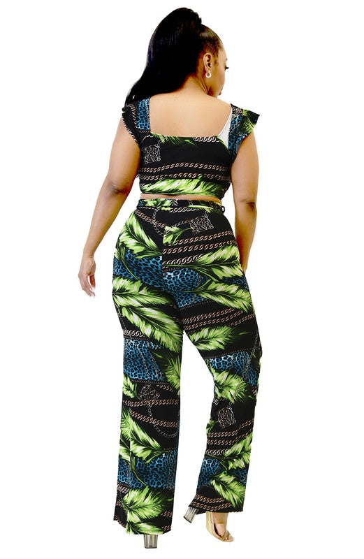 Leaf & Chain Pants Set - Wäre Rare