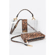 Faux Leo Transparent Crossbody Bag - Wäre Rare