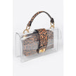 Faux Leo Transparent Crossbody Bag - Wäre Rare