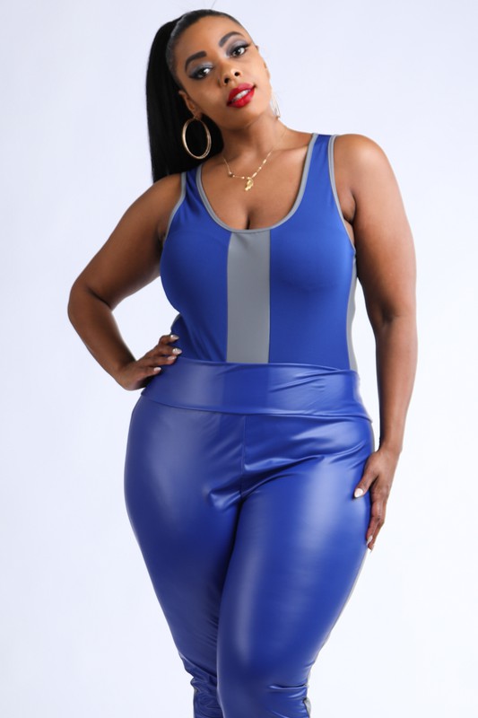 Reflective Leather Legging Jumpsuit Set - Wäre Rare