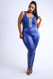 Reflective Leather Legging Jumpsuit Set - Wäre Rare