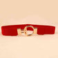 Circle Shape Buckle Zinc Alloy Buckle PU Leather Belt Wäre Rare Trend