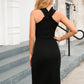 Frill Trim Tulip Hem Sleeveless Dress Wäre Rare