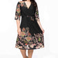 Floral Print Wrap Dress - Wäre Rare