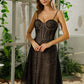 Romantic Black Glitter Tulle Corset Bridal Dress - Wäre Rare