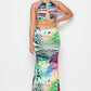 Two Piece Strappy Maxi Dress - Wäre Rare
