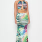 Two Piece Strappy Maxi Dress - Wäre Rare