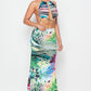 Two Piece Strappy Maxi Dress - Wäre Rare