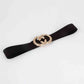 Double Hoop Buckle Elastic Belt Wäre Rare Trend