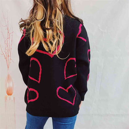 HEART PATTERN SWEATER Wäre Rare Trend